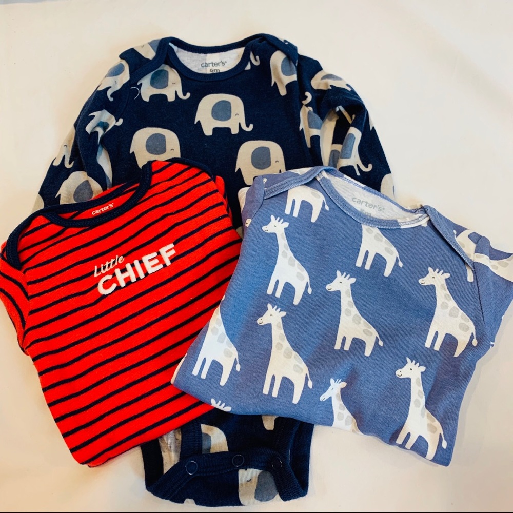 Carters Long sleeve onesie bundle